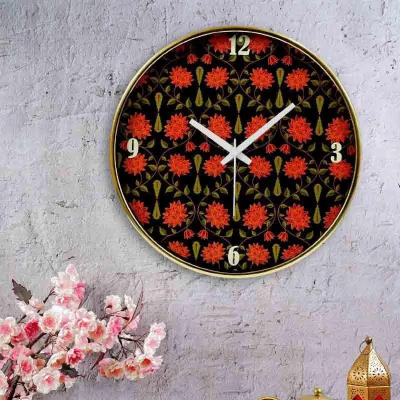 Night Bloom Wall Clock media 1
