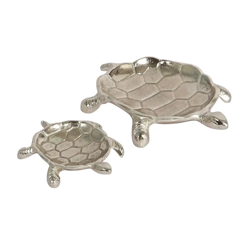 Royal Turtle Accent Tray (Silver) - Set Of Two media 4