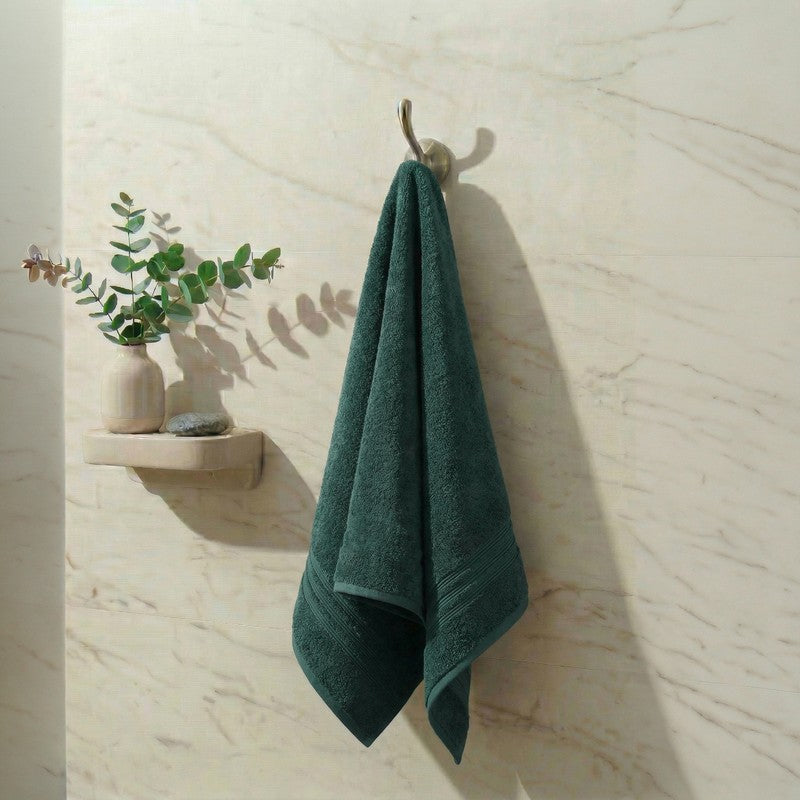 Monte Carlo Dry Muse Pure Cotton Bath Towel - Green - 60 x 120 cms