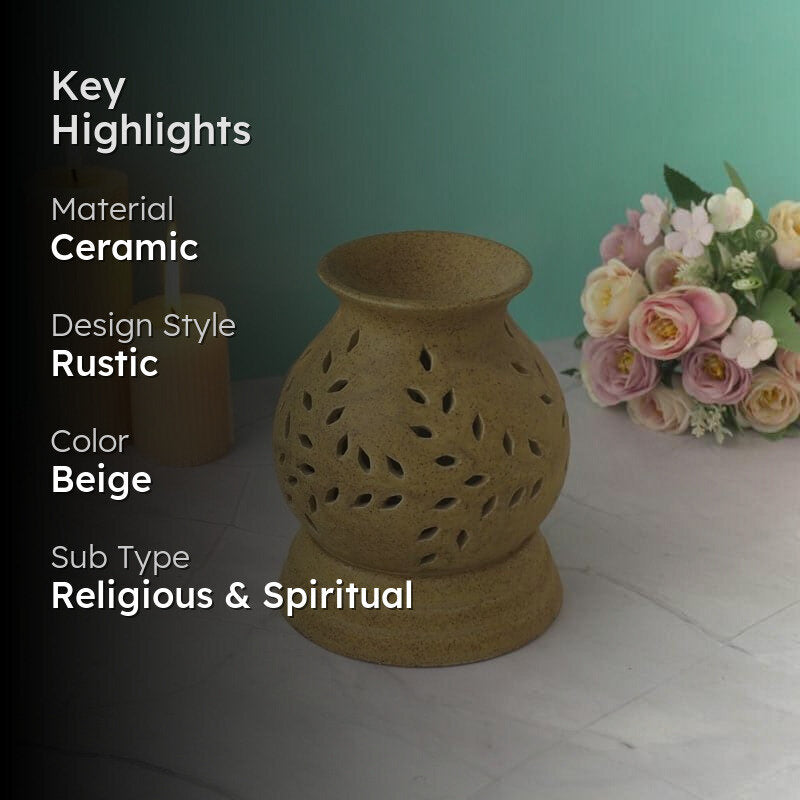 Pot Shaped Oil Diffuser - Brown media 2