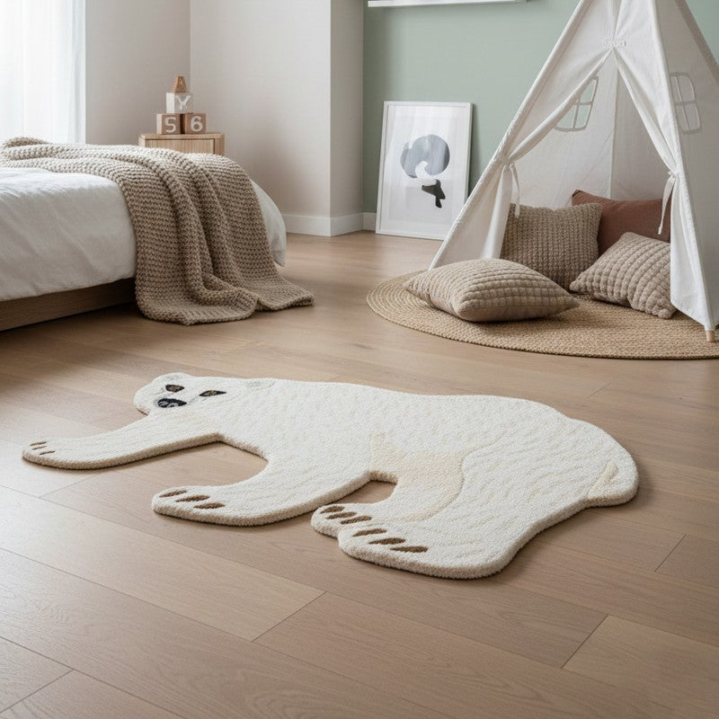Snow Bear Cotton Carpet media 3