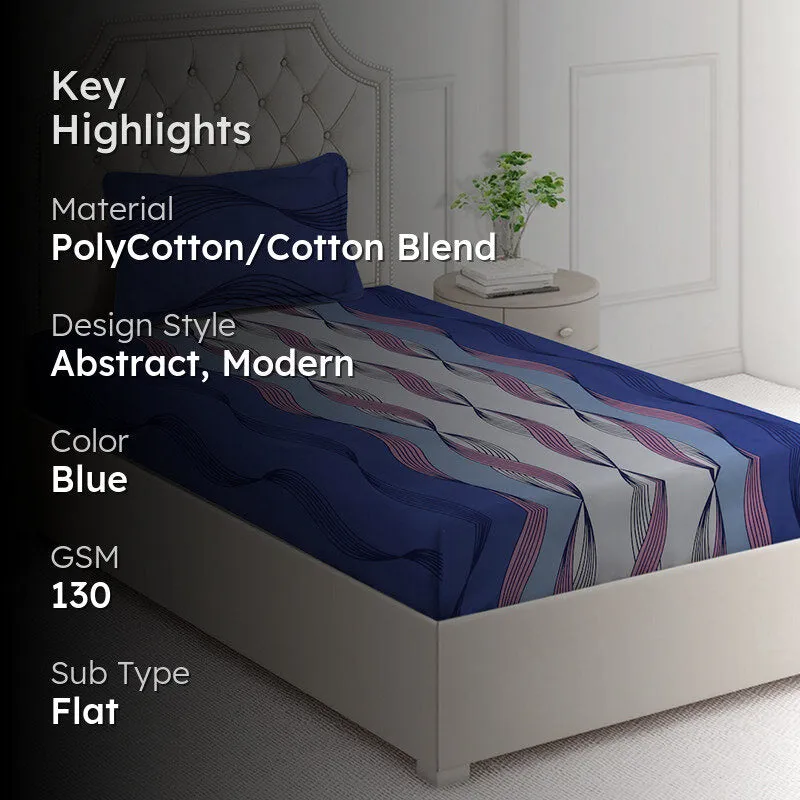 Illusive Threads Abstract Bedsheet - 130 GSM media 2
