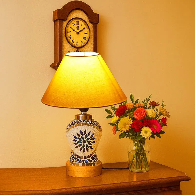 Lushon Wooden Table Lamp - Multicolor media 1
