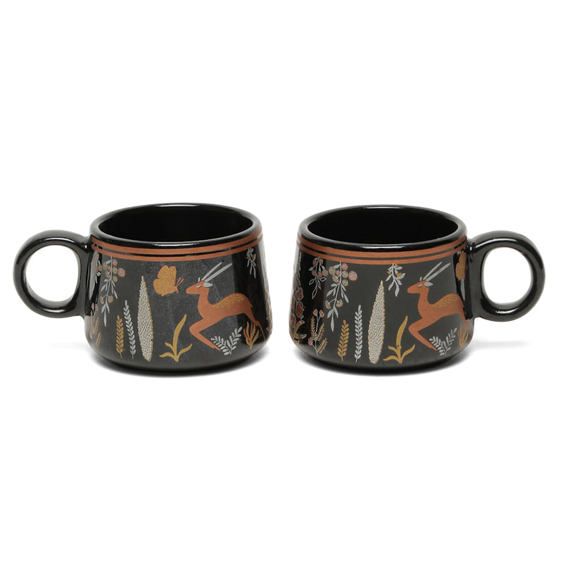 Sable Ceramic Tea Cup (120 mL Each) - Set Of Six media 5