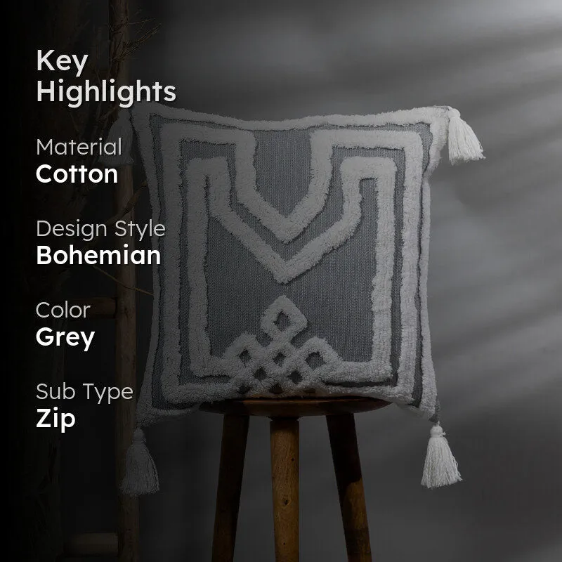 Twill Loop Tufted Cushion Cover media 2