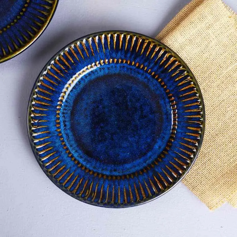Givara Fino Handmade Quarter Plate (Dark Blue) - Set of Two media 4