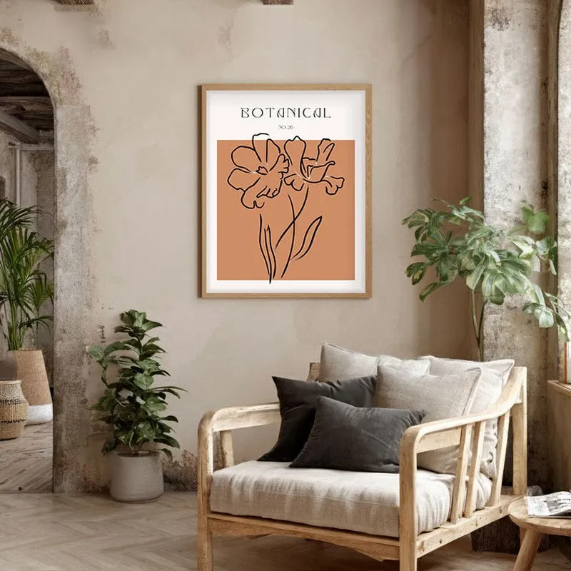 Fleuris Canvas Wall Painting With Brown Frame media 5