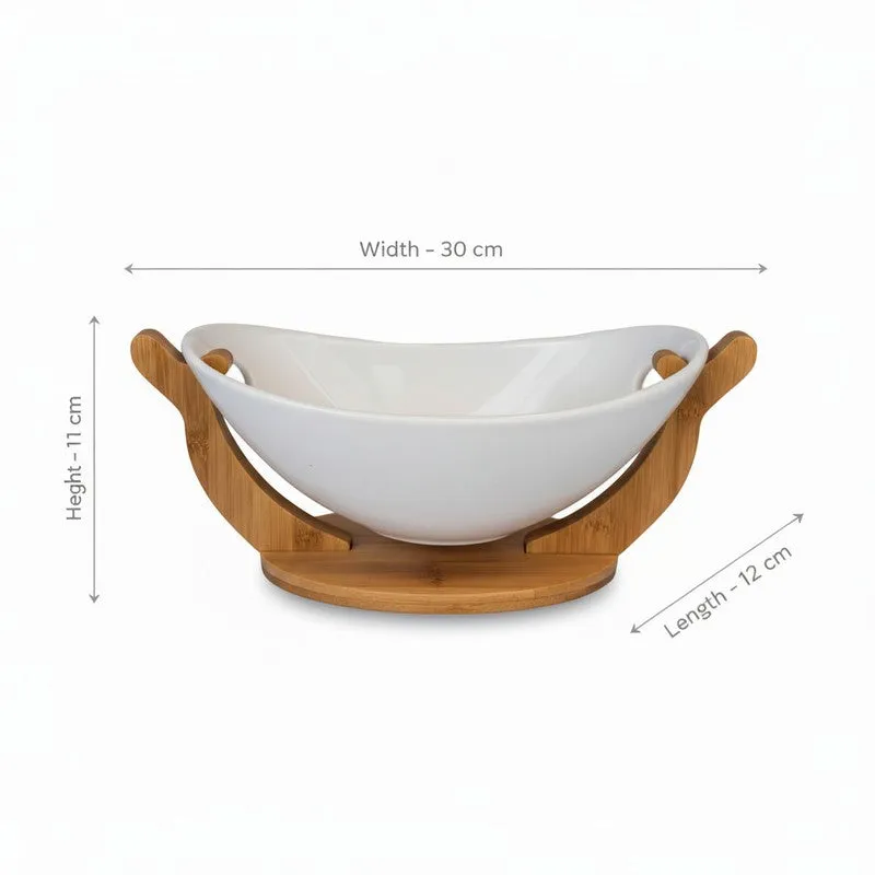 Table Bloom Ceramic Serving Bowls( 900 mL Each) - Set Of Two media 7