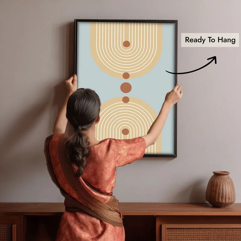 Balanced Sky Canvas Wall Painting With Black Frame media 10