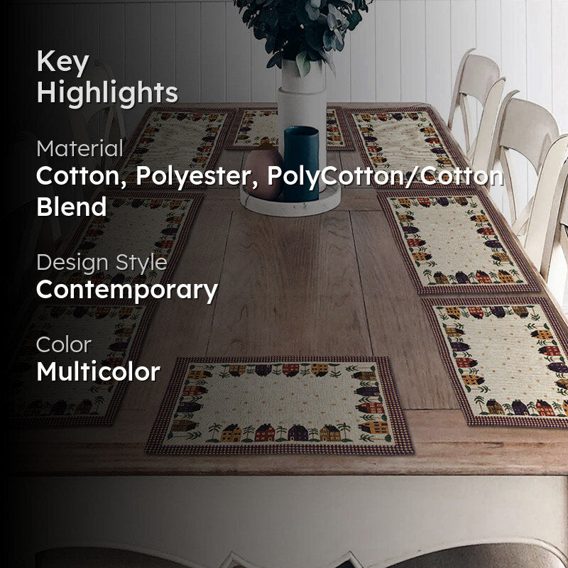 Palm Village Table Mat - Set Of Eight media 2