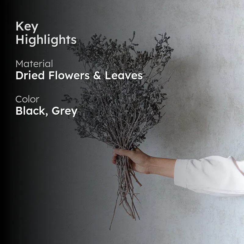 Ariel Dried Statice Flower Bunch - Grey media 2