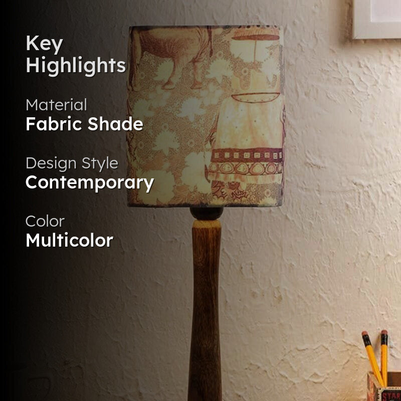 Regal Grandiose Fabric Table Lamp - Multicolor media 2