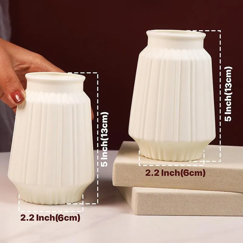 Ivory Crest Vase - Set Of Two media 4