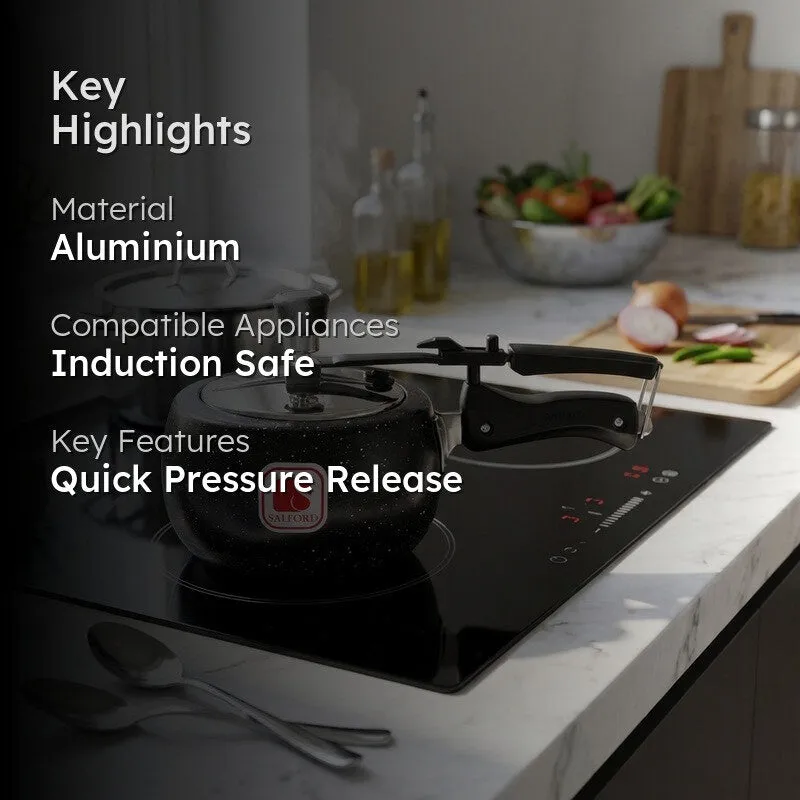 Salford Ceramic Coated Pressure Cooker (Black) - 2000 mL media 2