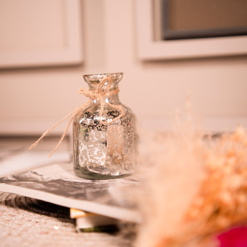 Decorative Glass Vase with Dried Flowers media 5