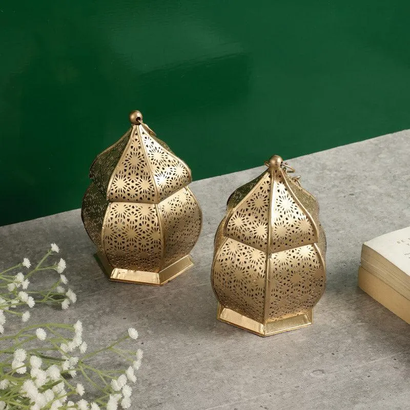 Morrocan Lantern Glow Candle Holder - Set Of Two media 1