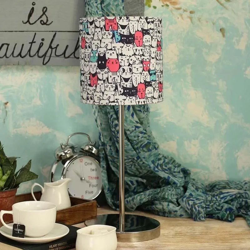 Kitties Everywhere Fabric Table Lamp - Multicolor media 6