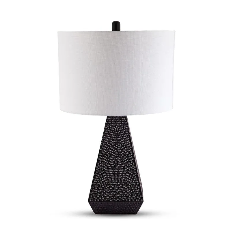 AarviDecor Belmont Classic Fabric Table Lamp - White media 4