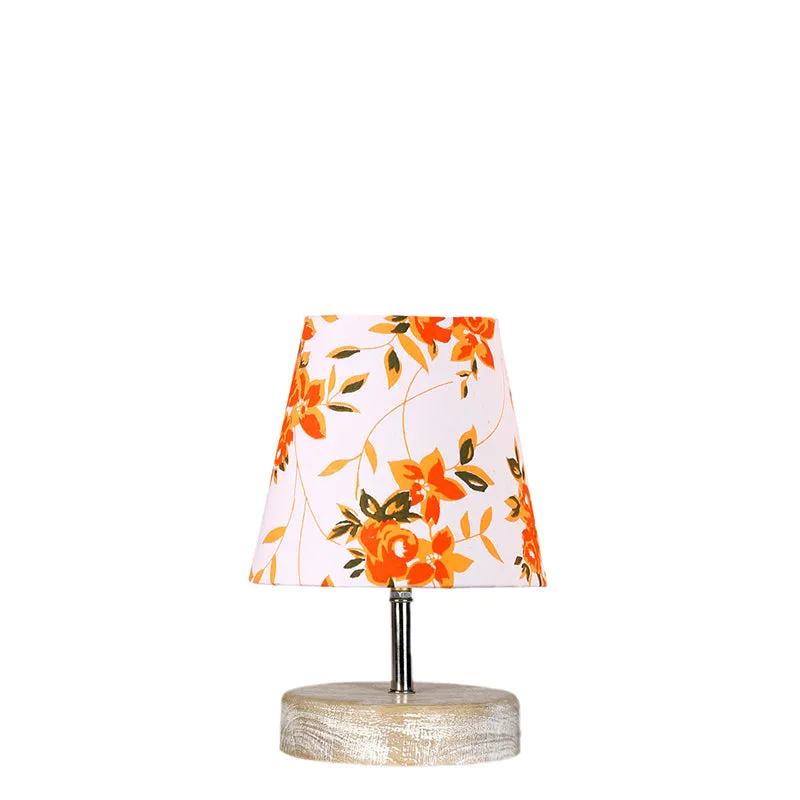 Renvo Ibis Flora Fabric Table Lamp - White,Orange media 4