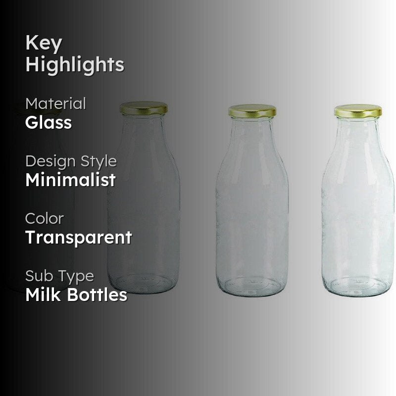 Itka Milk Bottle (500 mL Each) - Set Of Four media 2