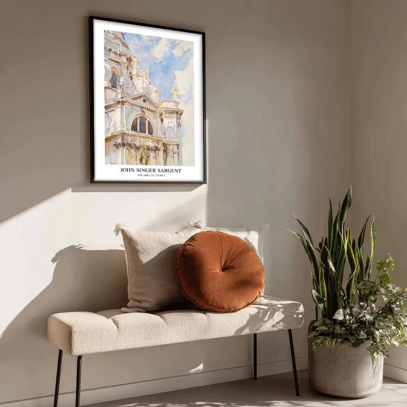 The Salute Venice John Singer Sargent Archival Canvas Wall Painting - Black Frame media 4