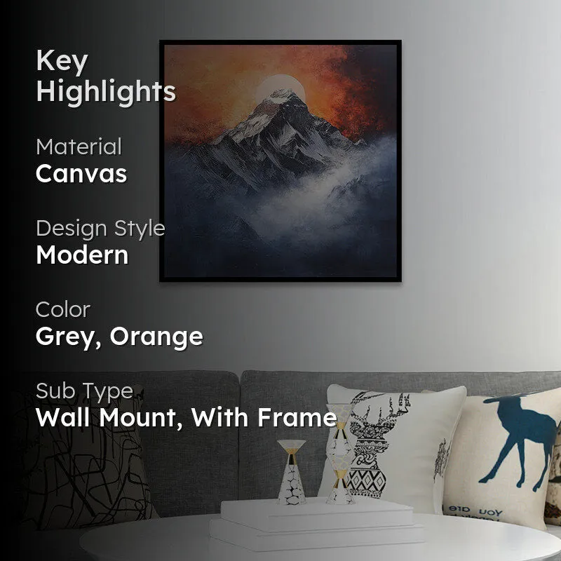 Misty Mountains Canvas Wall Art With Frame media 2