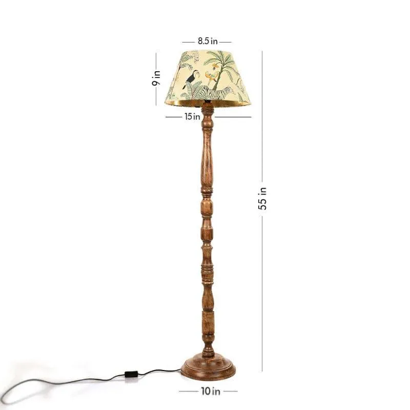 Palm Pie Norfolk Wooden Floor Lamp media 4