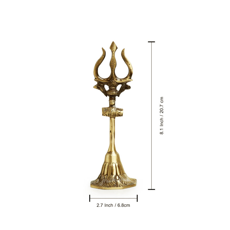 Trishool Matra Hand Etched Showpiece media 4