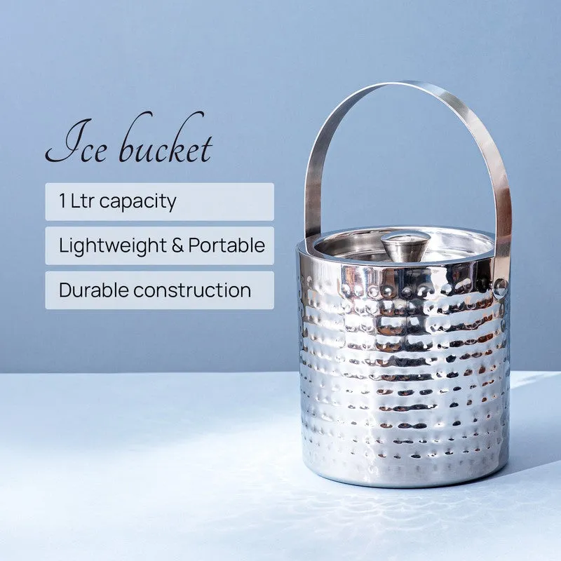 Duoble Walled Stainless Stell Ice Bucket - 1500 mL media 4