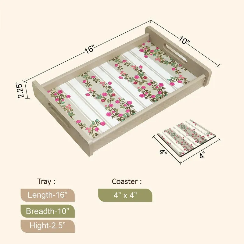 Velora Serving Tray with 4 Coasters - Five Piece Set media 9