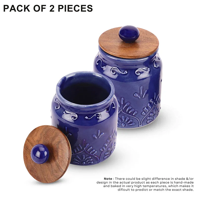 Taru Ceramic Jar (500 mL Each) - Set Of Two media 4