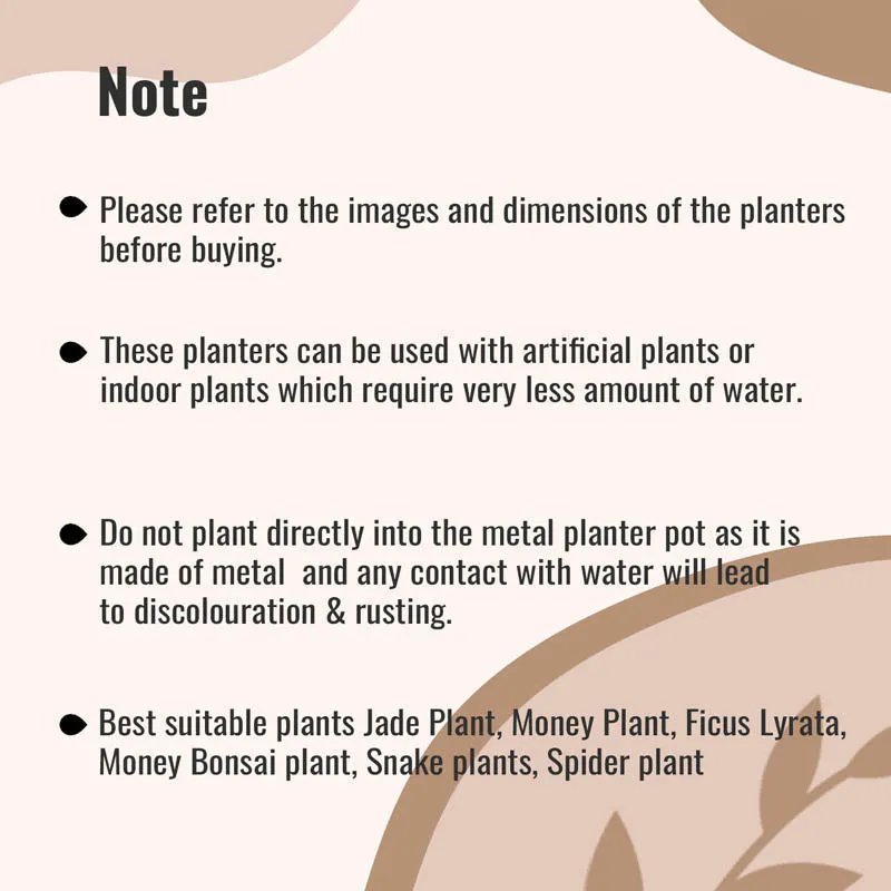 Nita Handcrafted Planter - Silver - 9