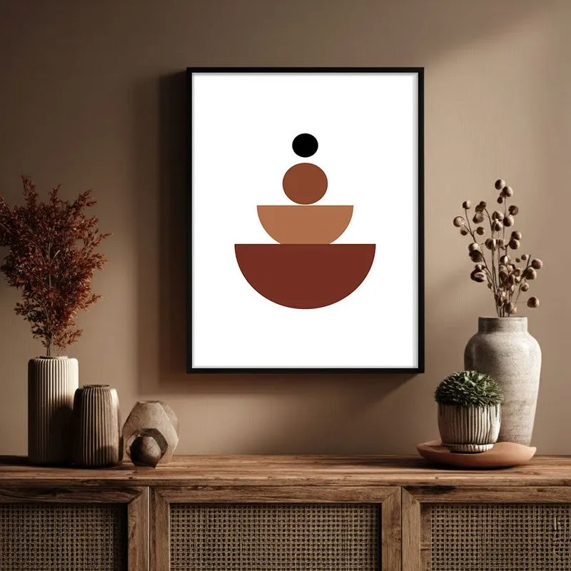 Vertical Calm Canvas Wall Painting With Black Frame media 6