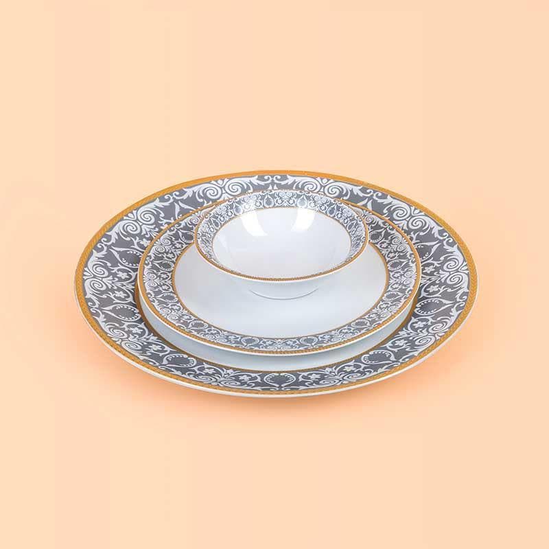 Victorian Grey Dinner Set - 18 Piece Set media 5