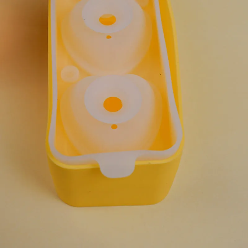 Heart Silicone 3-Cube Ice Mould - Yellow media 5