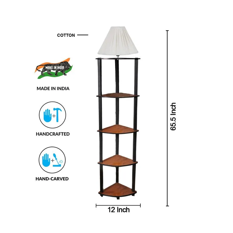 TriSilk Shelf Floral Lamp (OffWhite) media 8