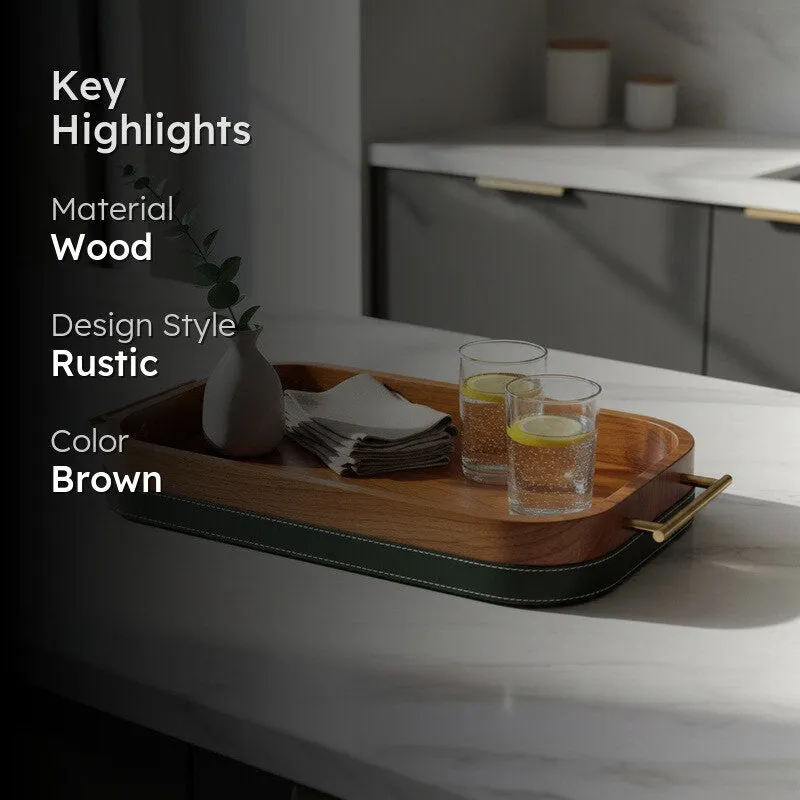 Aurelia Grain Wooden Serving Tray media 2