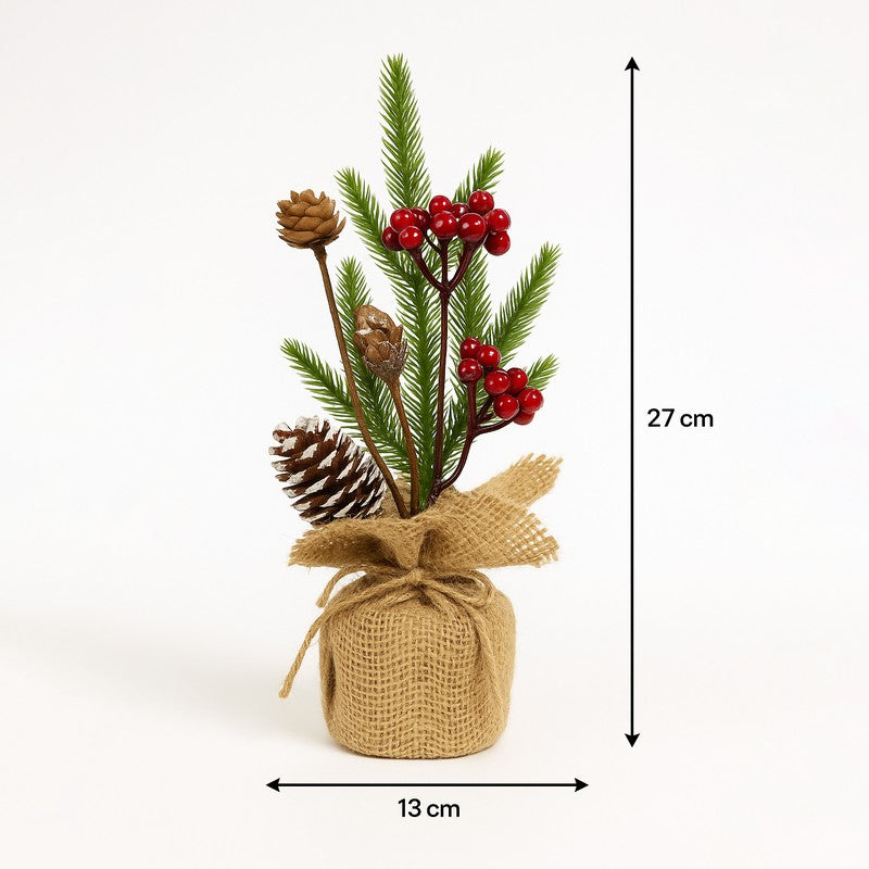 Evergreen Berry Festive Decor Artificial Flower media 5