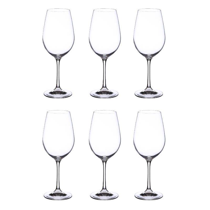 Nova Bohemia Crystal Red Wine Glasses (450 ML) - Set Of Six media 3