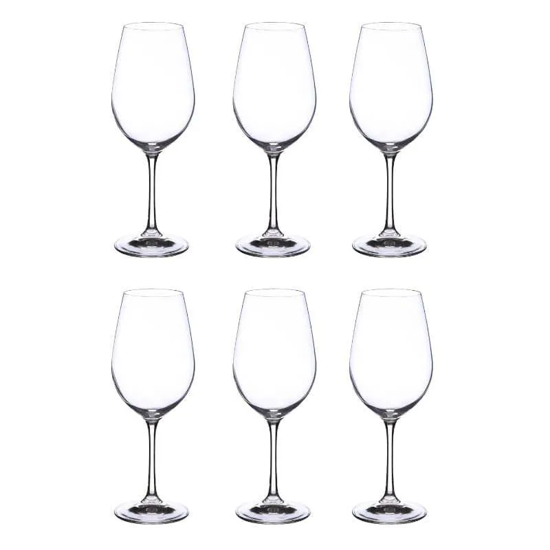 Nova Bohemia Crystal Red Wine Glasses (450 ML) - Set Of Six media 3