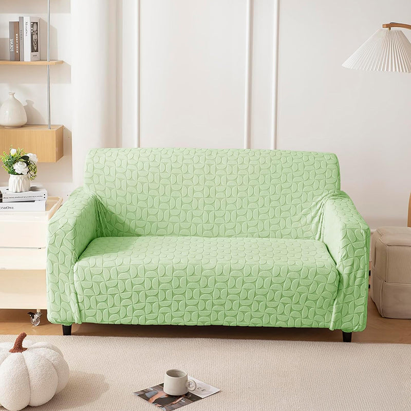 Urbana Jacquard Sofa Cover - Green media 5