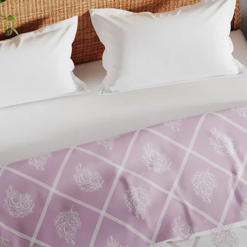 Pryven Cotton Dohar - Pink,White media 5