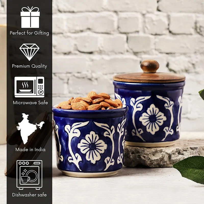Preyasi Ceramic Jar (300 mL Each) - Set Of Two media 7