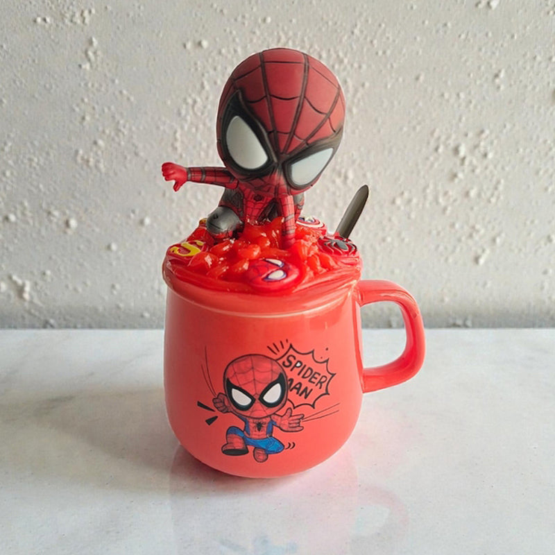 Spider Blaze Ceramic Coffee Mug With Lid (350 mL) - 350 mL