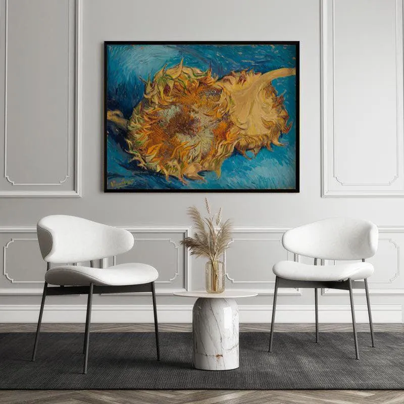Two Cut Sunflowers By Vincent Van Gogh - Black Frame media 5