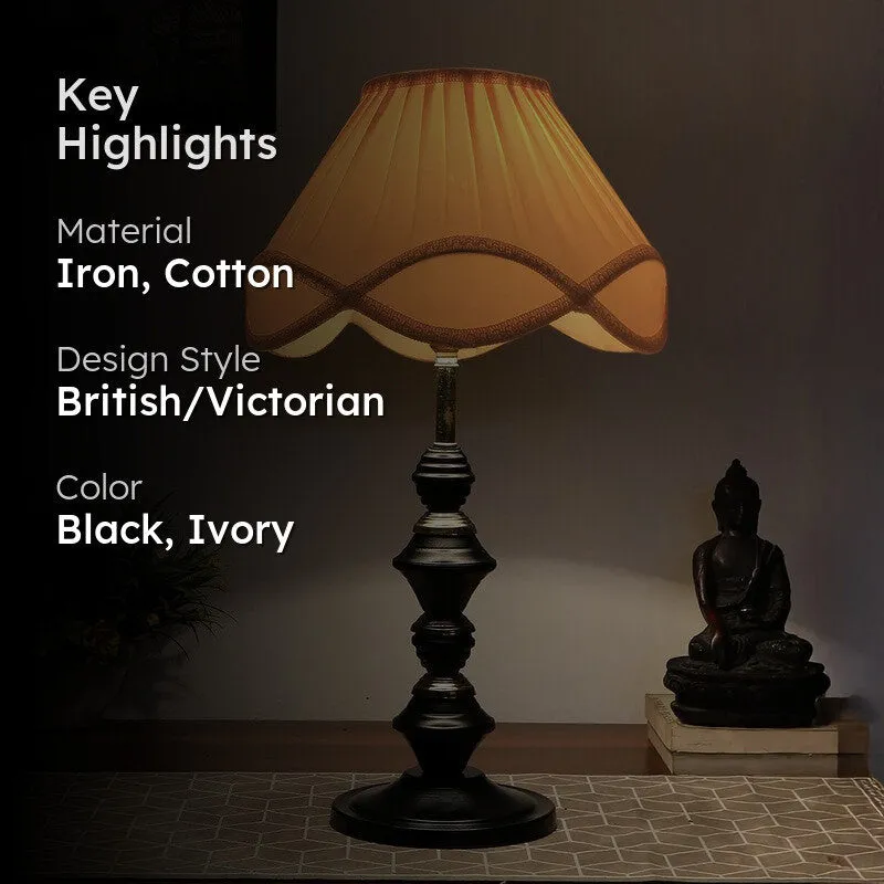 Lumexa Cotton Table Lamp With Iron Base - Ivory media 2