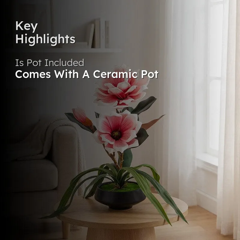 AarviDecor Crimson Bloom Foam Artificial Plants media 2