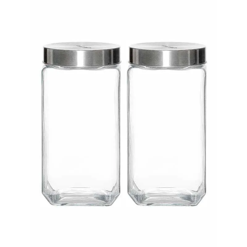 Fresbo Storage Jar with Metal Lid (1500mL/2000 mL) - Set of Two media 3