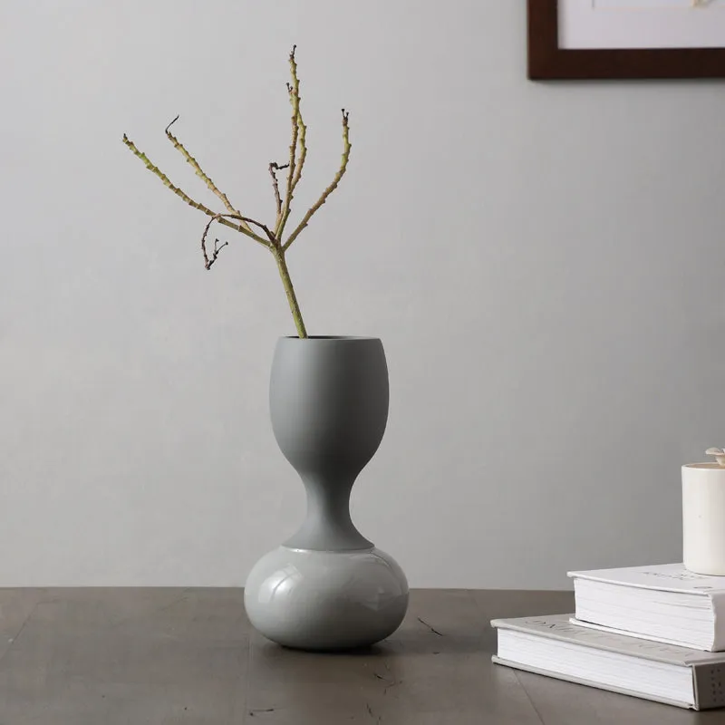 Blaise Enamel Vase - Grey media 1