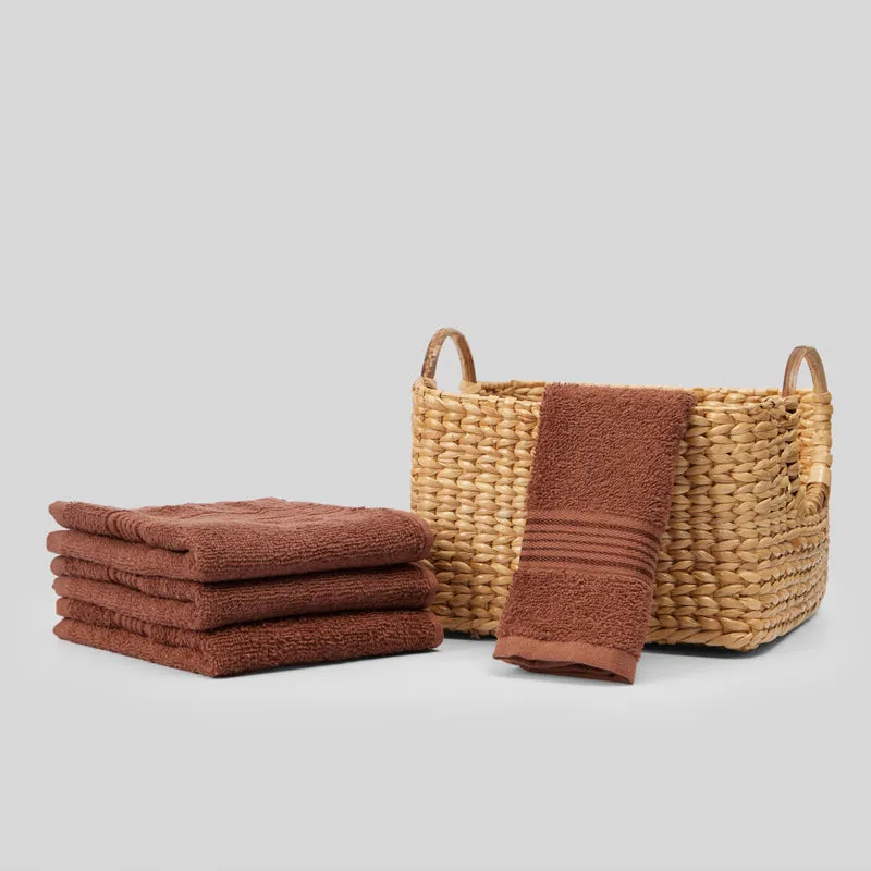 Bodil Face Towel (Brown) - Set Of Four media 3